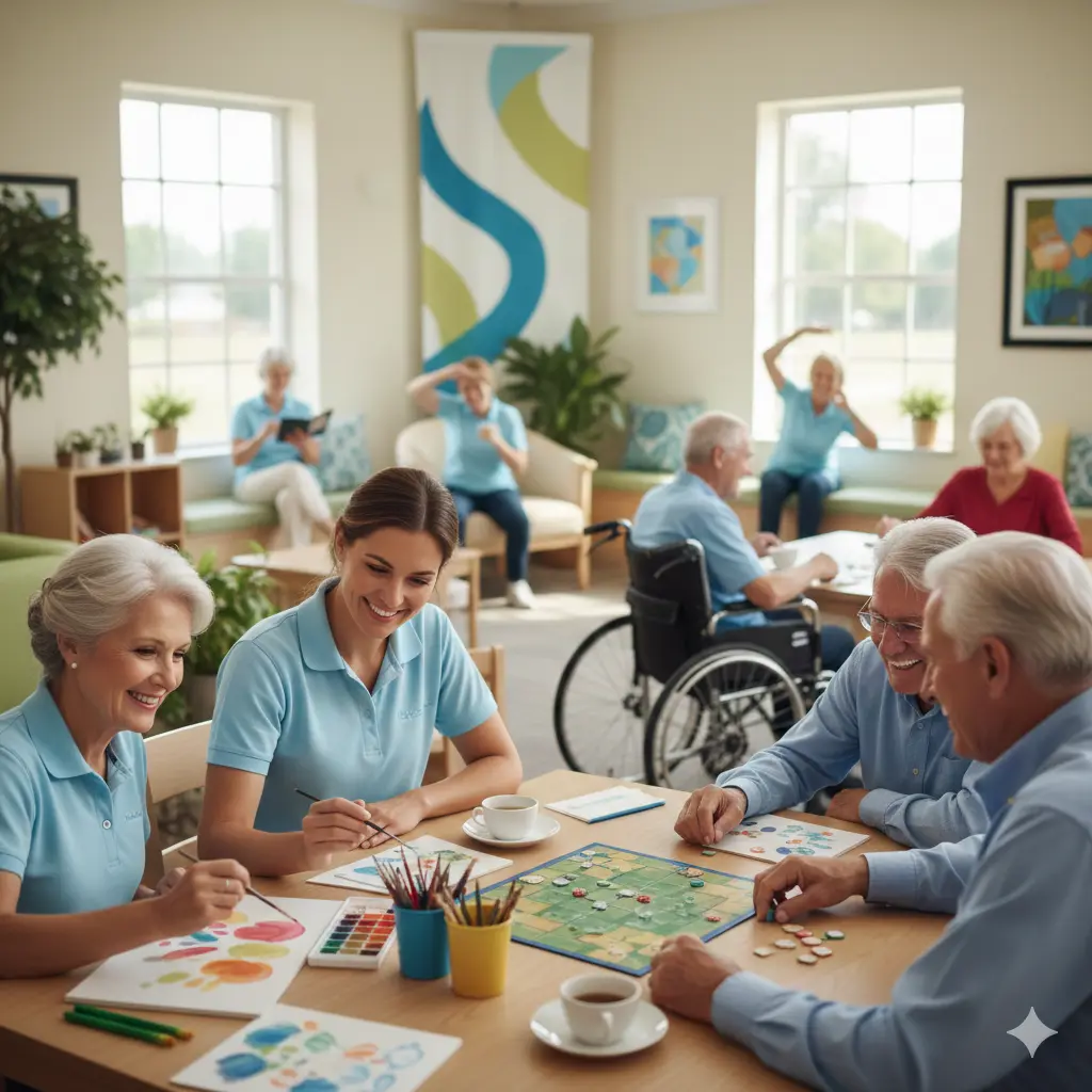 What types of people attend adult day care